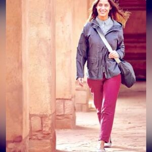 Rohan UK Tangier Trousers Ankle Length Women’s Pants Burgundy Hiking Travel 16